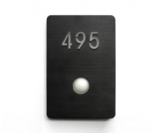 Floating Clear Horizontal LED Sign And Doorbell